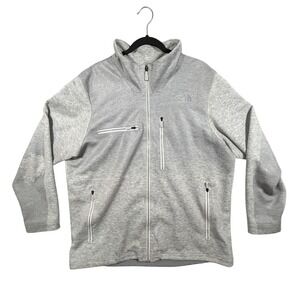 The North Face Men's XL Revolution Denali Jacket Full Zip Gray Textured Outdoor